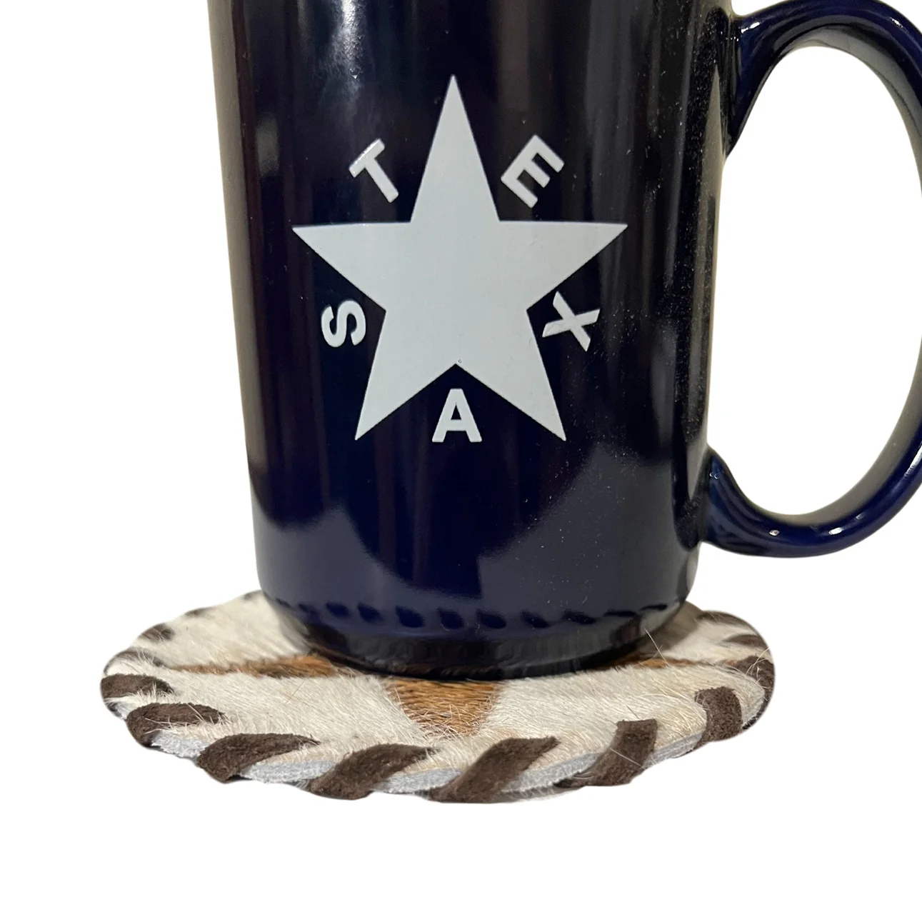 Gaucho Cowhide Laced Star Coaster (1) - Image 2