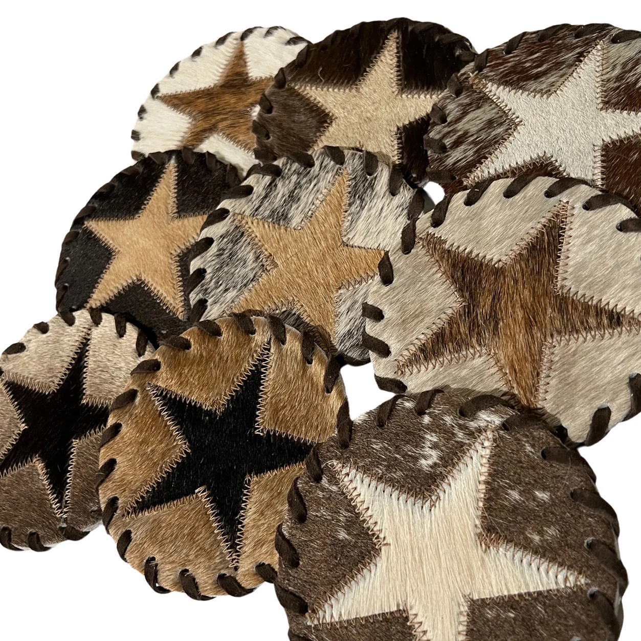 Gaucho Cowhide Laced Star Coaster (1) - Image 3