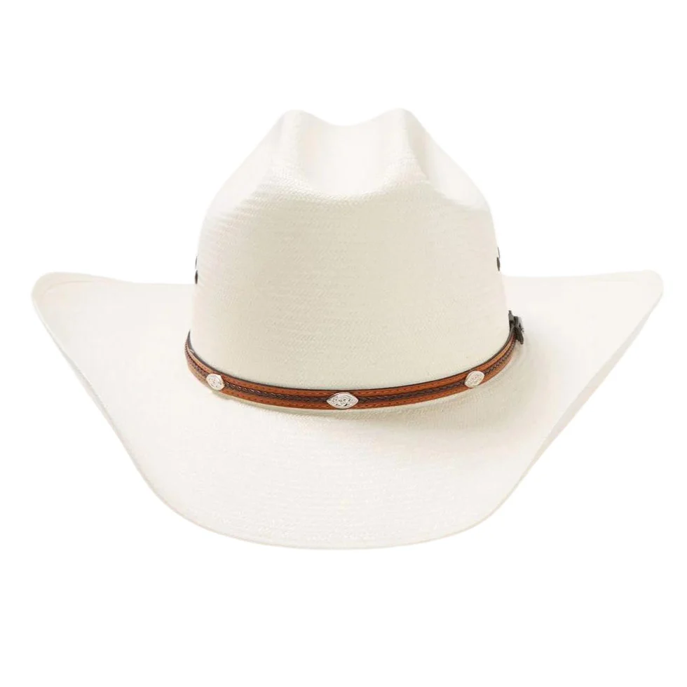 Stetson Alamo 8X Oval Concho Straw Cowboy Hat - Image 3
