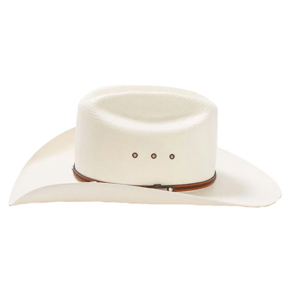 Stetson Alamo 8X Oval Concho Straw Cowboy Hat - Image 4