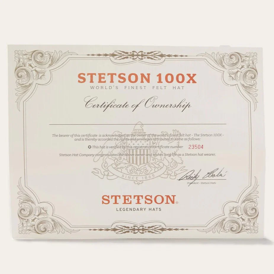 Stetson El Presidente Silverbelly 100X Fur Felt Cowboy Hat - Image 9