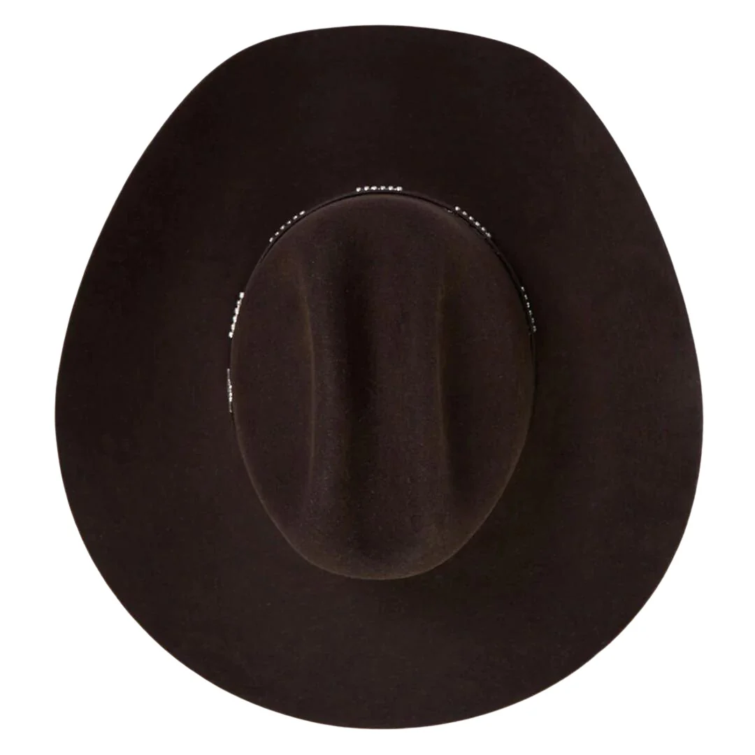 Stetson Llano 4X Chocolate Wool Cowboy Hat 7242 - Image 5