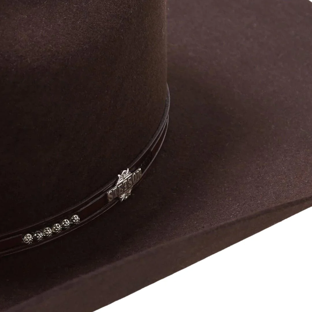 Stetson Llano 4X Chocolate Wool Cowboy Hat 7242 - Image 6