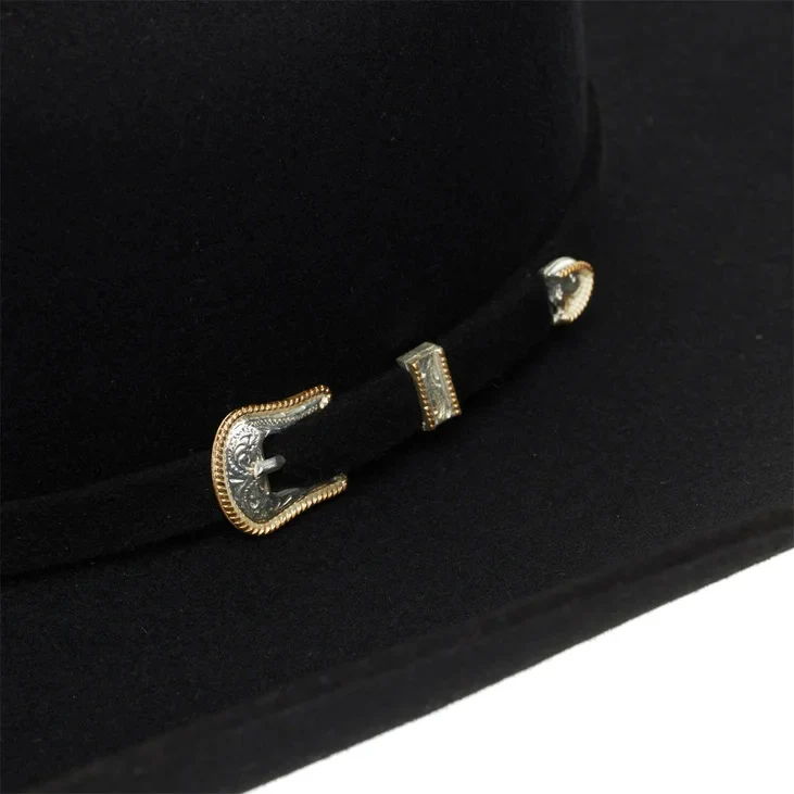 Stetson Oak Ridge Black Wool Cowboy Hat SWOAKR-7242 - Image 5