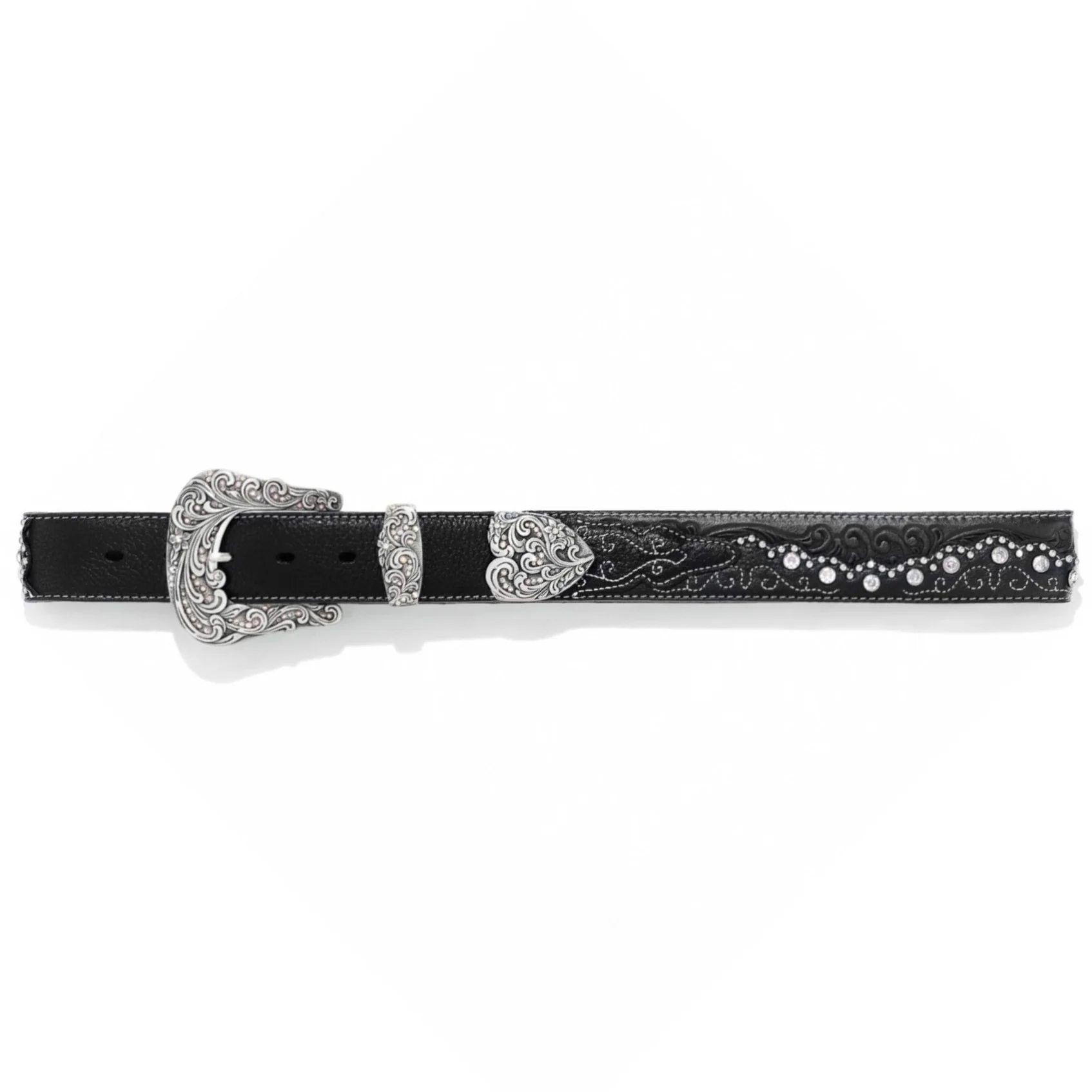 Tony Lama Kaitlyn Crystal Black Belt C50493 - Image 5