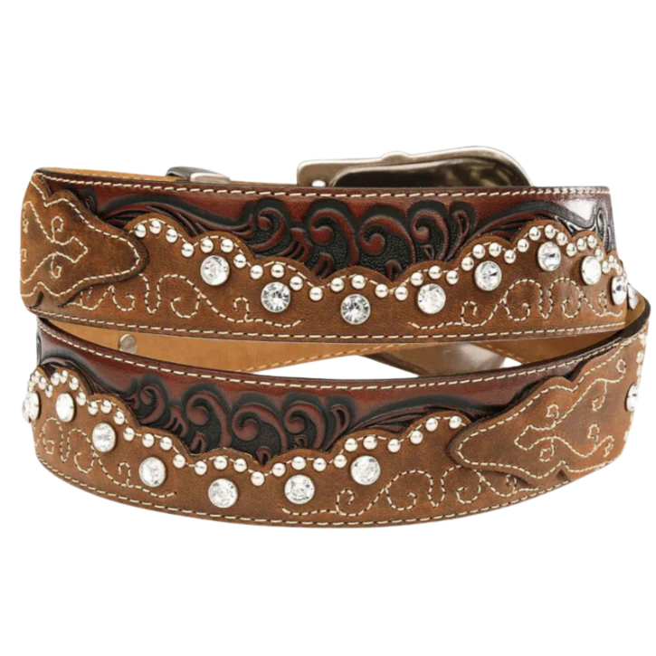 Tony Lama Kaitlyn Crystal Brown Belt C50499 - Image 3