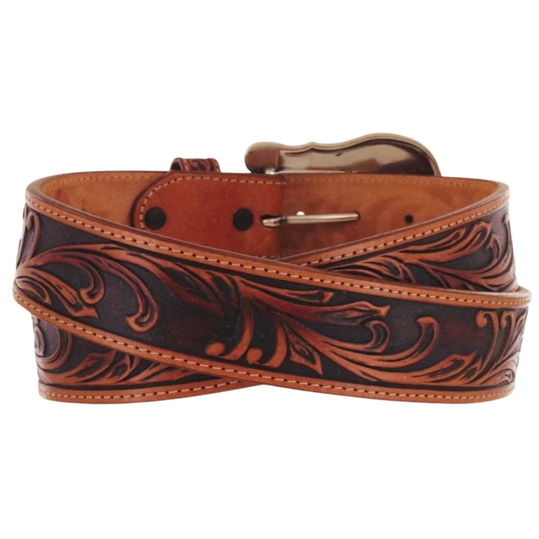 Tony Lama Westerly Ride Brown and Black Belt C41514 - Image 2