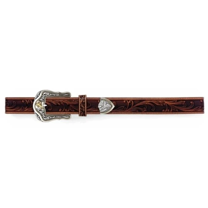 Tony Lama Westerly Ride Brown and Black Belt C41514 - Image 3
