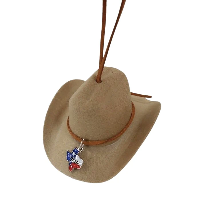 JT Giftware Light Brown Hat Ornament TX80635