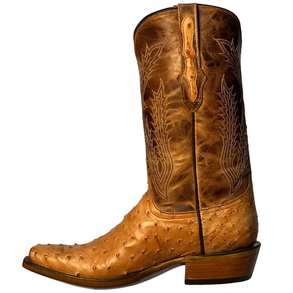 Black Jack FQ Ostrich Cayenne Men's Boot VC991 - Image 3