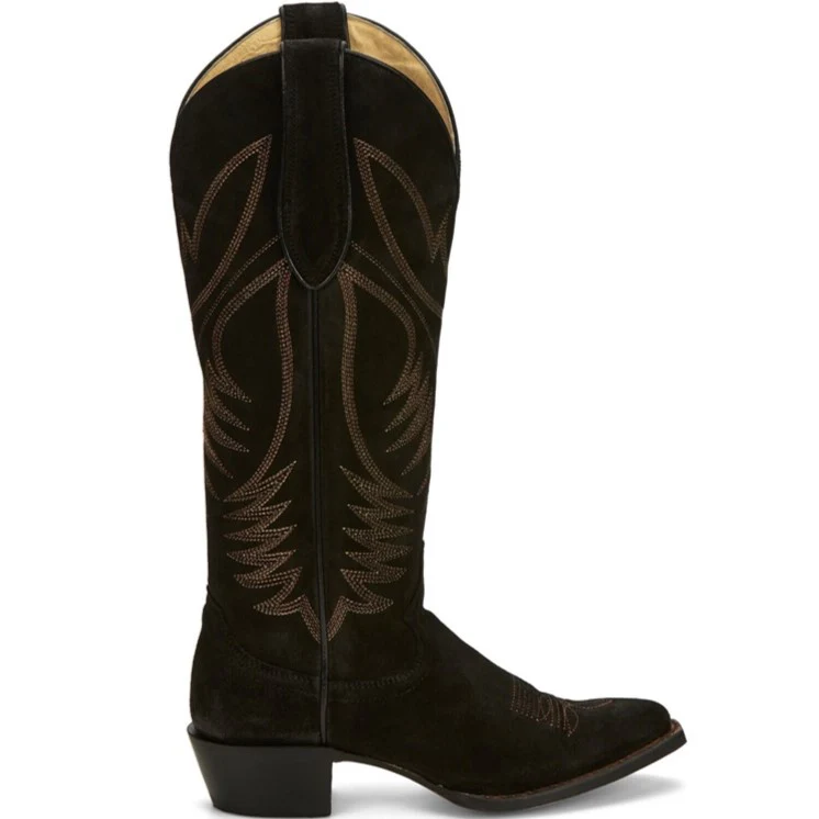 Justin Clara Suede Black Women's Boot VN4466 - Image 2