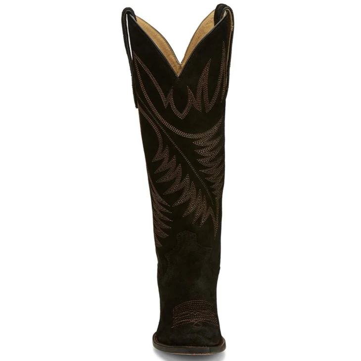 Justin Clara Suede Black Women's Boot VN4466 - Image 4