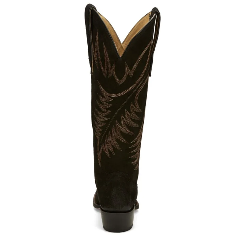 Justin Clara Suede Black Women's Boot VN4466 - Image 5