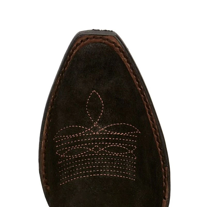 Justin Clara Suede Black Women's Boot VN4466 - Image 6