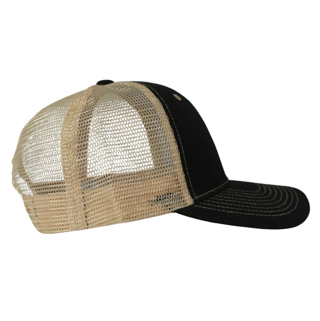 Wild Bill's Black Leather Patch Trucker Cap - Image 3