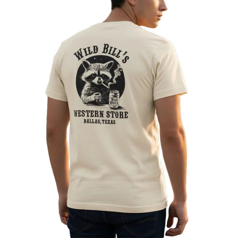 Wild Bills Western Store Raccoon Graphic Tee