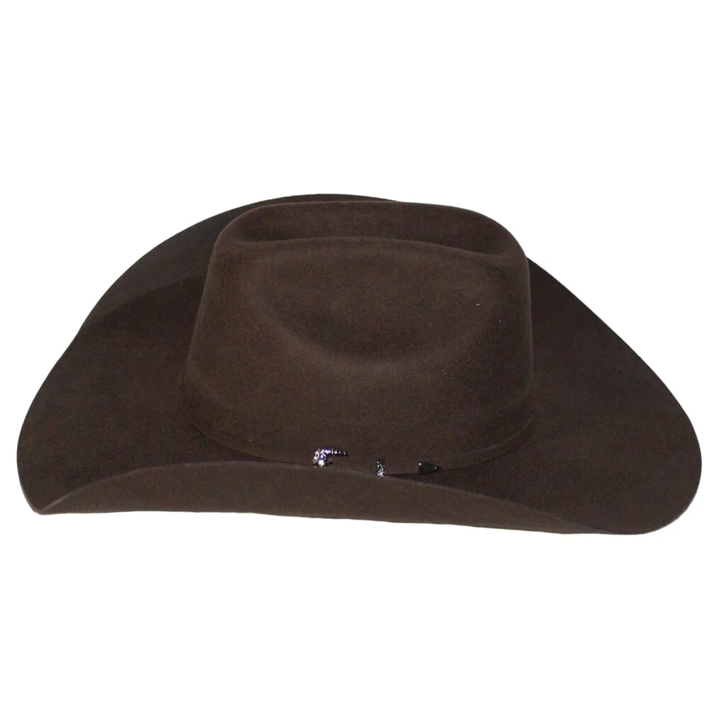 Wild Bill's Broken Horn 4X Chocolate Wool Cowboy Hat 8013 - Image 3