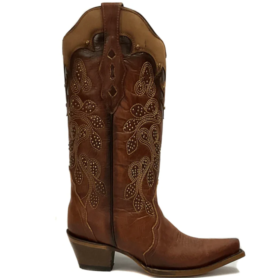 Corral Tan Overlay Embroidery Women's Boot Z5088 - Image 2