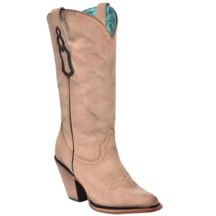 Corral Sand Embroidery Boot Z5203