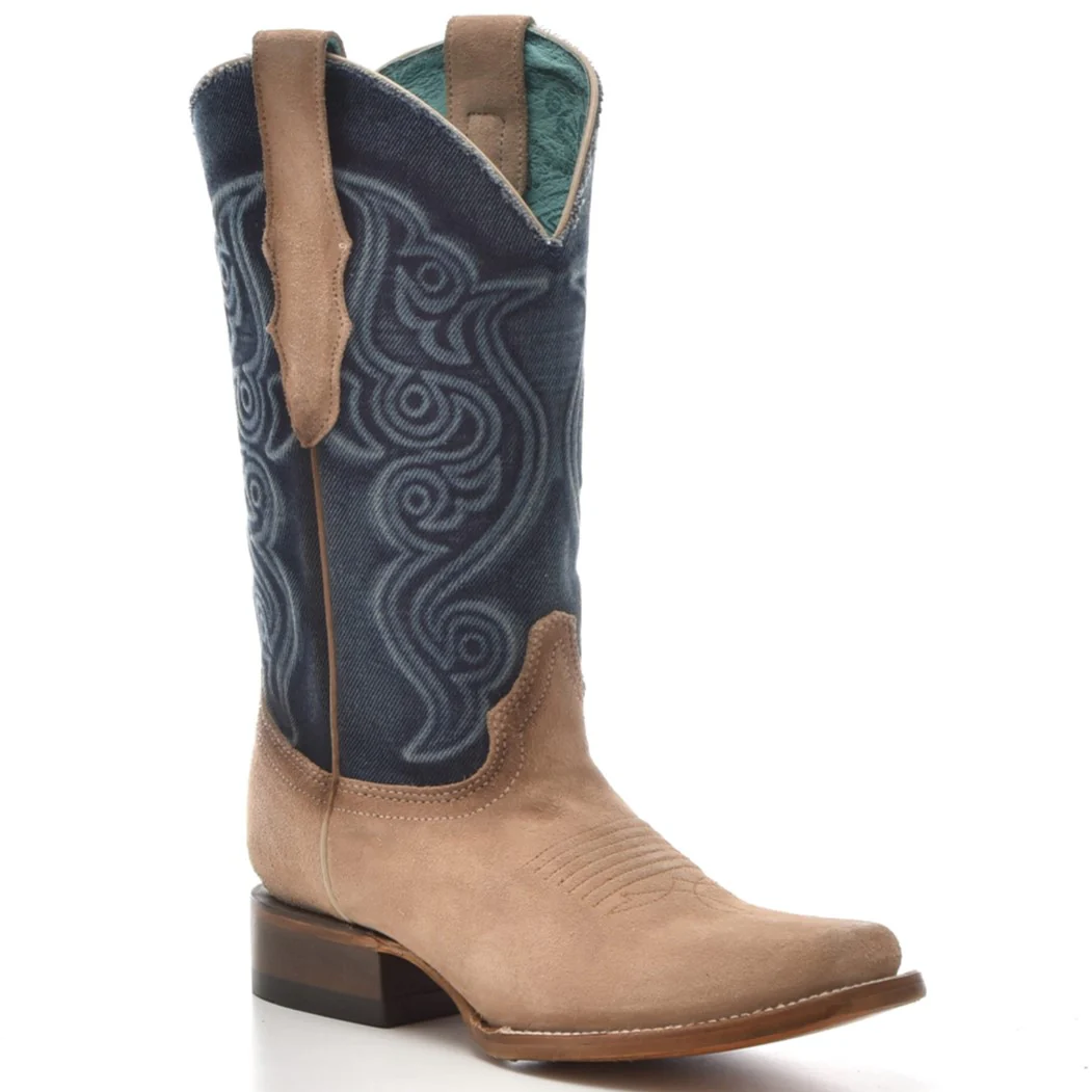Corral Sand Denim Embroidery Women's Boot Z5220